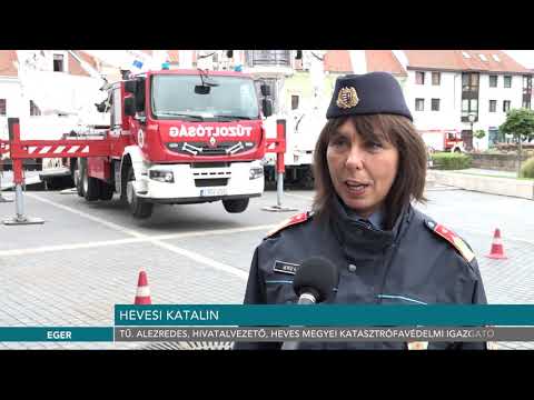 Az óriáskeréknél gyakorlatoztak a tűzoltók - 2020.09.02.