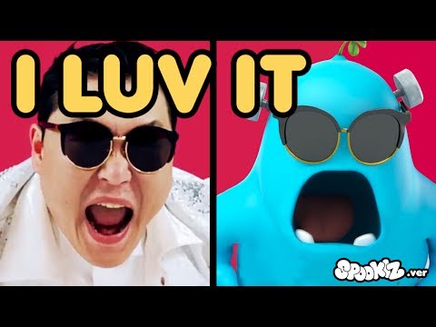 Funny Animated Cartoon Spookiz X Psy I Luv It Music Video Parody Cartoons For Children