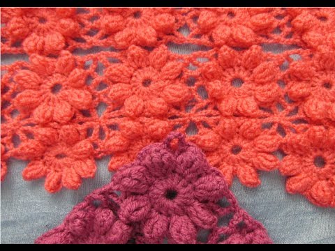 Modele de inspiratie / Model crosetat cu flori 3D - NR.4