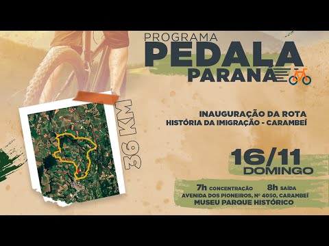 PEDALA PARANÁ SERÁ DIA 16 DE NOVEMBRO