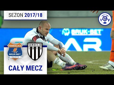 (1/2) Bruk-Bet Termalica - Sandecja Nowy Sącz | CAŁY MECZ | Ekstraklasa 2017/18 | 24. Kolejka