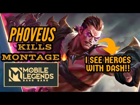 PHOVEUS MONTAGE VERSUS EVERYONE, DASH IS NOT ALLOWED HERE! | MOBILE LEGENDS