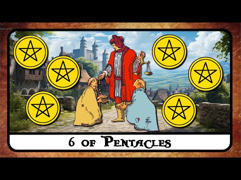 6 of Pentacles Tarot Card Meaning ⛤ Reversed, Secrets, History ⛤