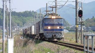 列車番号4060　EF510-505　羽越本線（村上～岩船町）60P　19/05/11