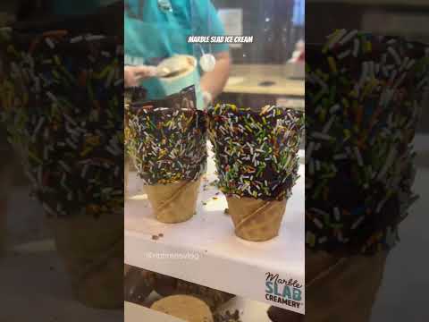Marble Slab Ice Cream 🍨- Jeddah, Saudi Arabia #shorts