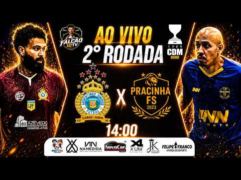 FUTSAL AO VIVO - ARGENTINOS JUNIORS x PRACINHA - 2º RODADA - COPA CDM OURO 2026