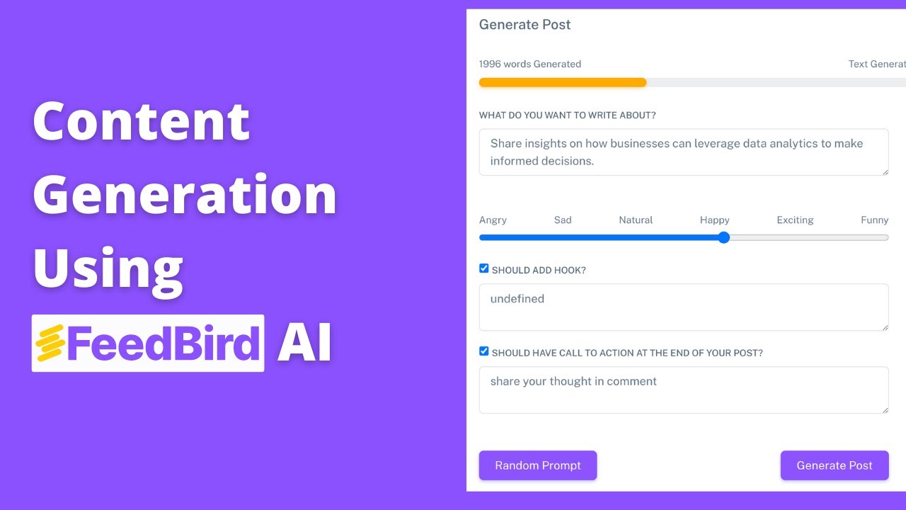FeedBird tutorial