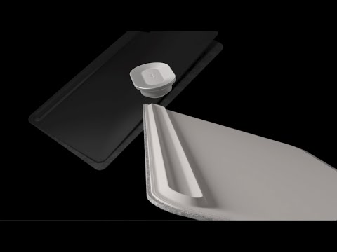 Orbitkey - didelis stalo kilimėlis - juodas video