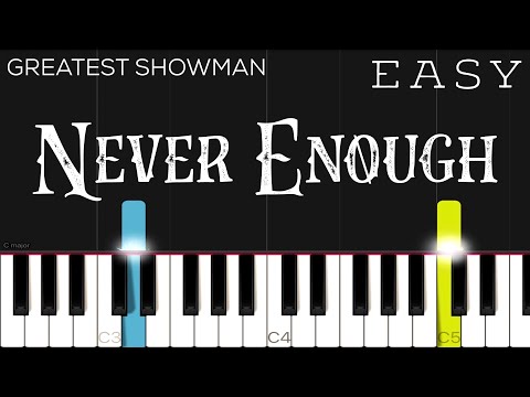 The Greatest Showman - Never Enough | EASY Piano Tutorial