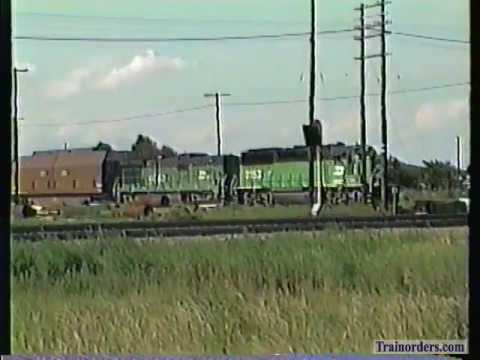 Classic Railroad Series 381 - Grand Island, NE action Summer 1991
