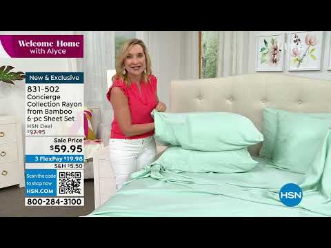 Concierge Collection Rayon From Bamboo 6piece Sheet Set