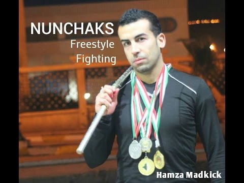 1st place Nunchaku freestyle-Hamza Kiboudj -Nunchaku Open National Tournament 2013