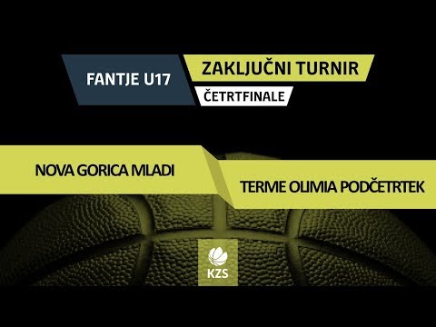 F8MU17 - Nova Gorica mladi : Terme Olimia Podčetrtek - četrtfinale - Sezona 2018/19