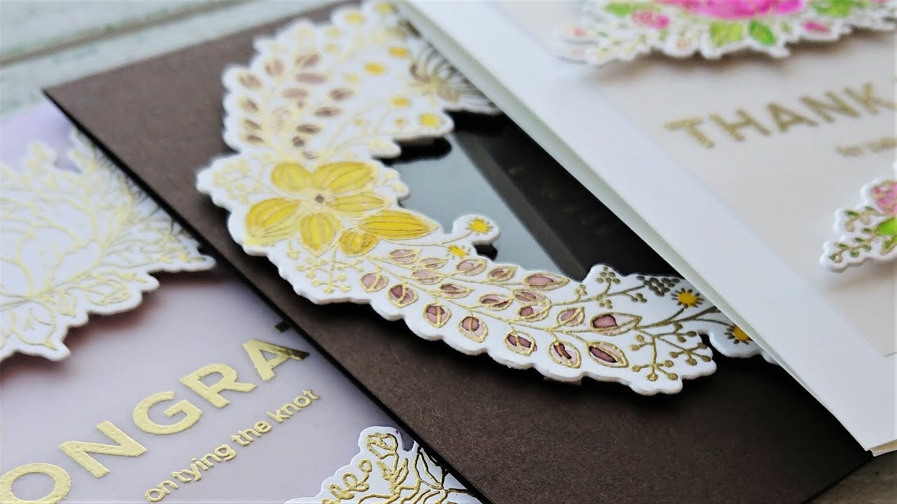 Clean and simple floral cards