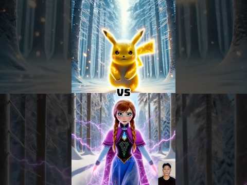 Pikachu Vs Elsa Frozen, Anna Frozen and Moana revenge battle #shorts
