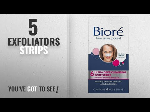 Top 10 Exfoliators Strips [2018]: Biore Ultra Pore Strips, Pack of 6