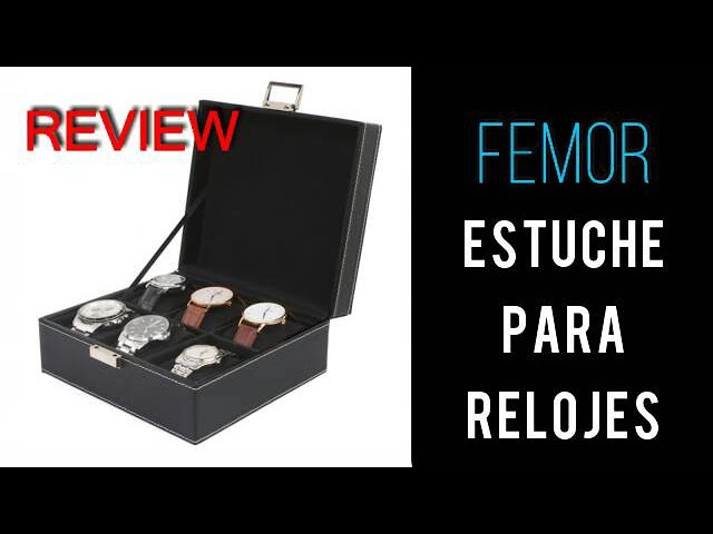 Vídeo relacionado con ROTHWELL Estuche de viaje con rollo de reloj para 3 relojes | Protección portátil resistente, se adapta a todos los relojes de pulsera (negro/gris)