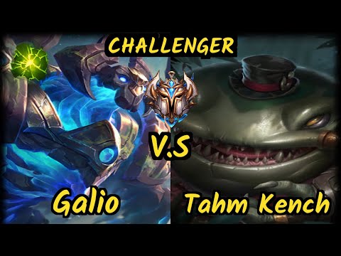 Keria (GALIO) vs TAHM KENCH - BOTTOM SUPPORT CHALLENGER GAMEPLAY - KR