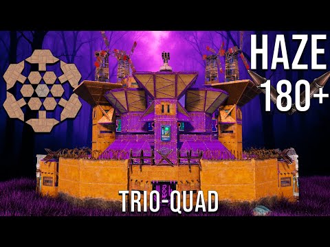 HAZE - OFFLINE MONSTER for 180+ ROCKETS with 15 BUNKERS & 6 WALLS [rust base design]