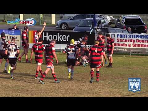 2017 RAMS NHRU Round 16 Premier 1 Highlights - Nelson Bay Gropers Vs Singleton Bulls