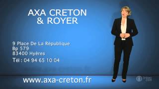 preview picture of video 'AXA CRETON & ROYER : assureur à Hyères 83'