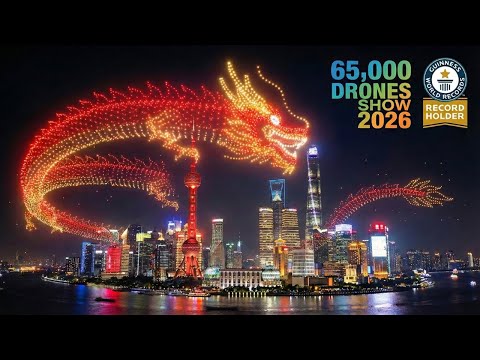 Official Guinness World Record: Shanghai 65,000 Drone Show (2026)