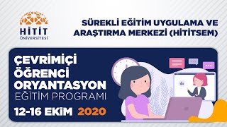 Çevrimiçi Öğrenci Oryantasyon Eğitimi - Sürekli Eğitim Uygulama ve Araştırma Mer