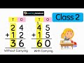 Addition of 2 digit numbers with carrying