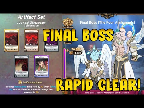 High Score + Auto Clear FINAL BOSS: ARCHANGELS | Seven Deadly Sins: Grand Cross