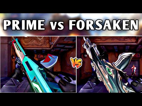 Prime Vandal VS Forsaken Vandal Comparison || Which One Is The Best Vandal Skin In Valorant ||