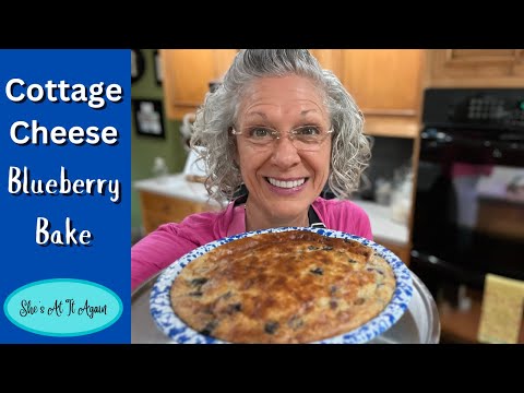 Cottage Cheese Blueberry Bake