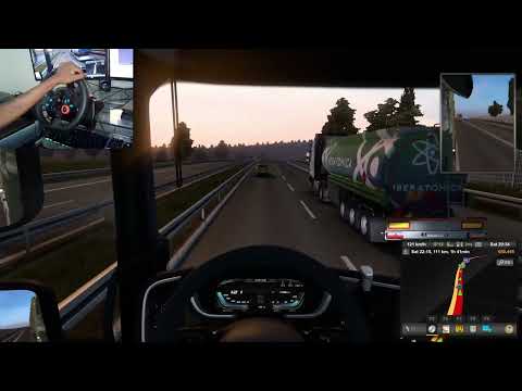 Euro Truck Simulator 2 - Pécs to Budapest | Steering Wheel Gameplay
