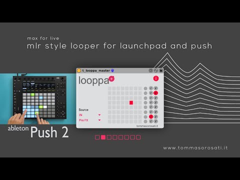 looppa max for live DEMO with Ableton Push 2