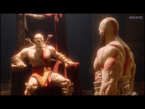 Kratos Meets Young Kratos In Valhalla Scene - Final ending Scene God Of War Ragnarok Valhalla DLC