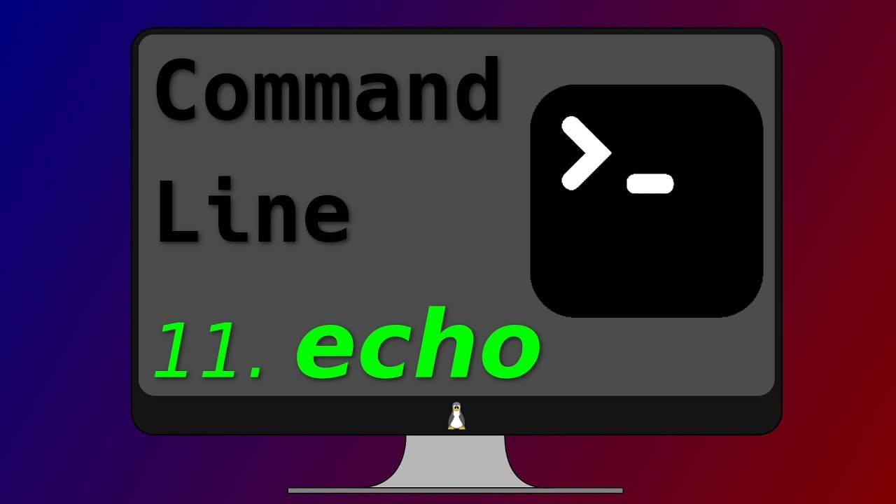 13. Echo command syntax