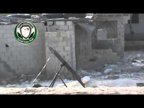 استهداف مقرات النظام في قرية الكم في ريف حمص بقذائف الهاون من قبل لواء معاوية بن أبي سفيان