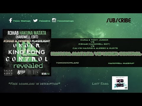 King Kong vs Hakuna Matata vs Under Control vs Flashlight (Hardwell Mashup)
