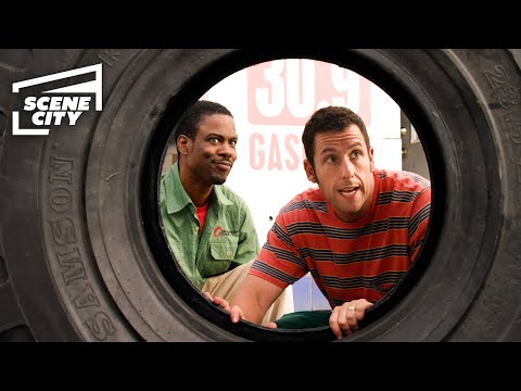 Car Tire Runaway Scene | Grown Ups 2 (Adam Sandler, Chris Rock, David Spade)