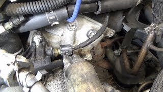 Engine Coolant Temperature (ECT) sensor replacement (2004 Ford Escape 3.0L 6-cylinder engine)