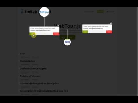 WebTour - Simple guide jQuery