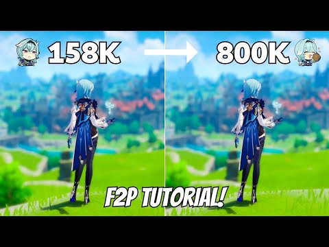 C0 Eula 158K To 800K F2P Nuking Tutorial (No Mona) {Genshin Impact}