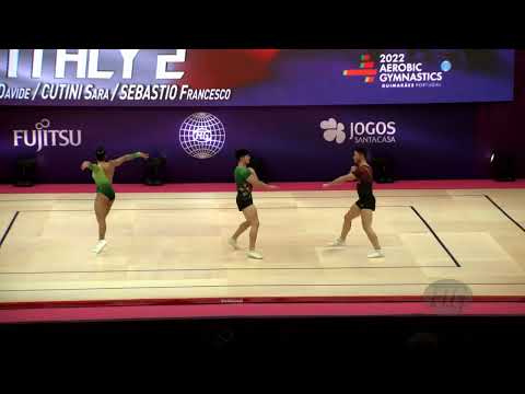 Italy 2 (ITA) - 2022 Aerobic Worlds, Guimaraes (POR) - Trio Qualifications