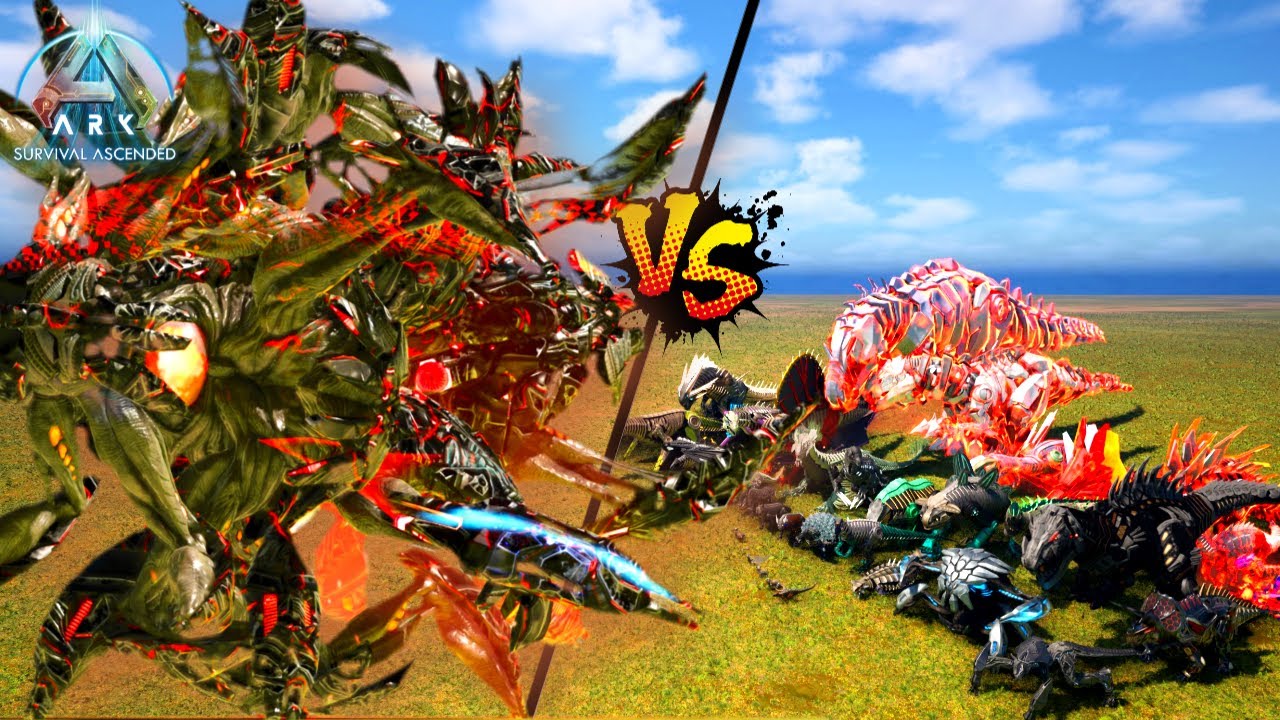 Alpha Tek Guardian  vs TEK Creatures [ASA Battle/Ep.6][with Spawn Code]