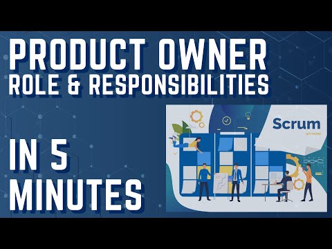 Scrum Product Owner in 5 mins! [What a Product Owner does] Roles and Responsibilities
