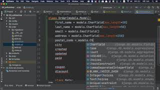 [오지랖 파이썬 웹 프로그래밍] 6장 Onlineshop 29 - Order Model 만들기 - Making order model
