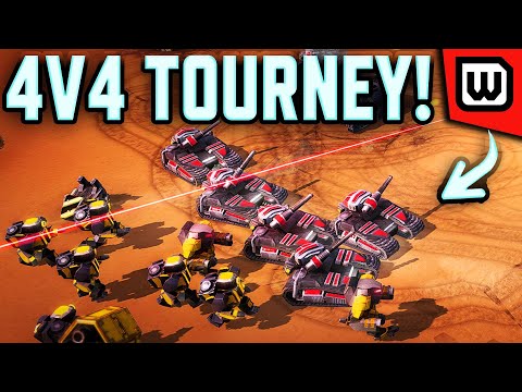 Action Packed 4v4 Tournament! Beyond All Reason (Epic RTS)