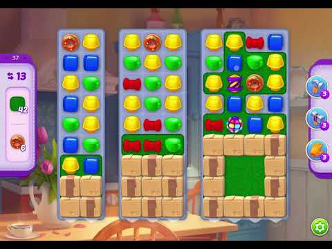 HomeScapes Level 37 no boosters (15 moves)