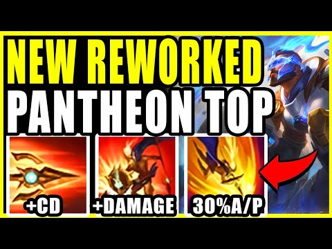 Reworked Pantheon Top Is Actually SUPER Strong now! 30% FREE ARMOR PEN! - League of Legends
