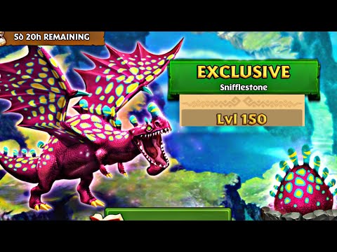 SNIFFLESTONE Max Level 150 Titan Mode - Exclusive Snifflehunch - Dragons:Rise of Berk