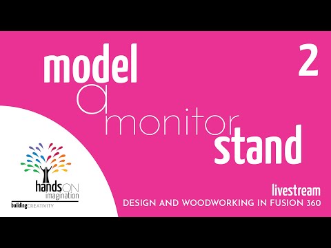 Proud Dovetail Monitor Stand - Design and Woodworking in Fusion 360 (Live)